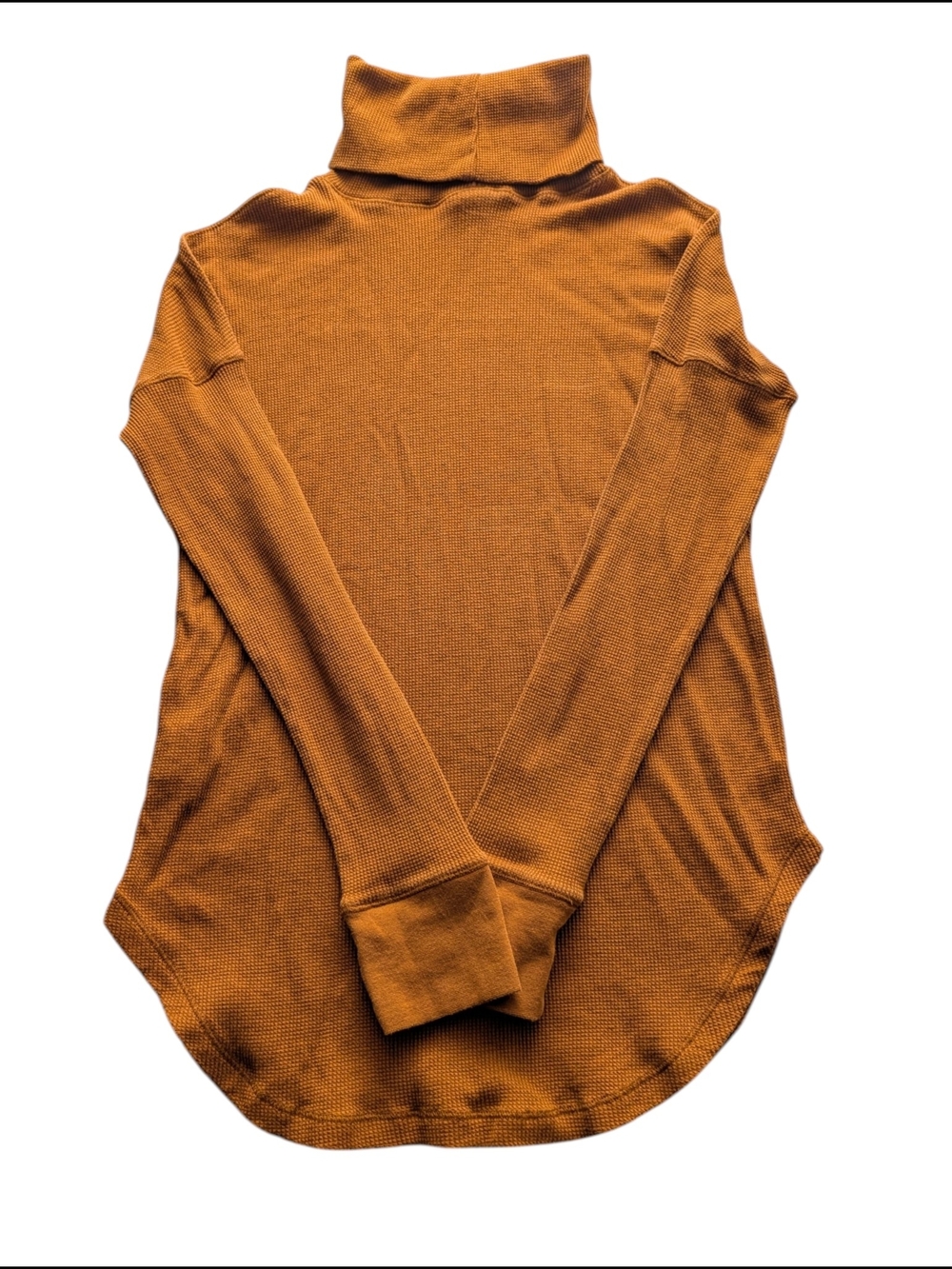 tentree Thaw Waffle Turtleneck Top Organic Cotton Tencel Layering Hiking Medium - Picture 7 of 8